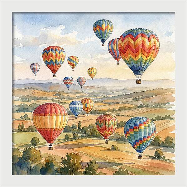 Vibrant Hot Air Balloon Festival