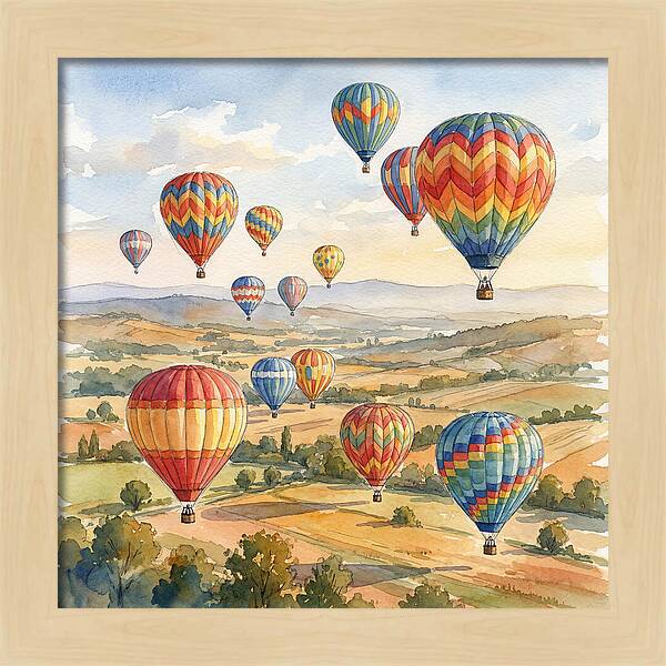 Vibrant Hot Air Balloon Festival