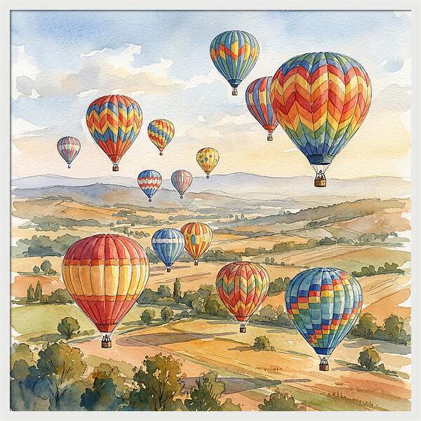 Vibrant Hot Air Balloon Festival