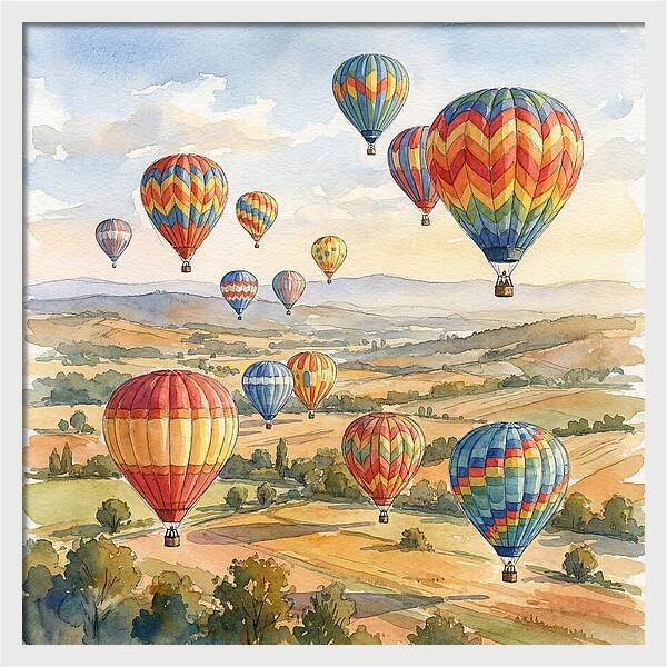 Vibrant Hot Air Balloon Festival