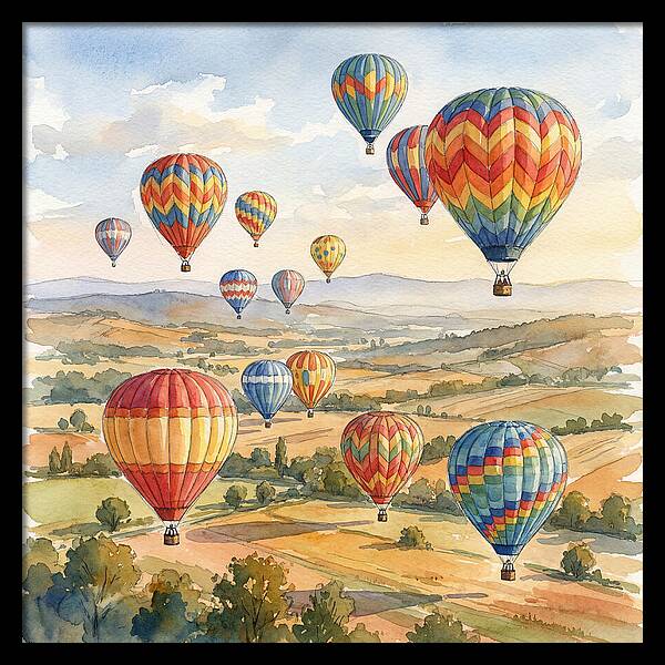 Vibrant Hot Air Balloon Festival