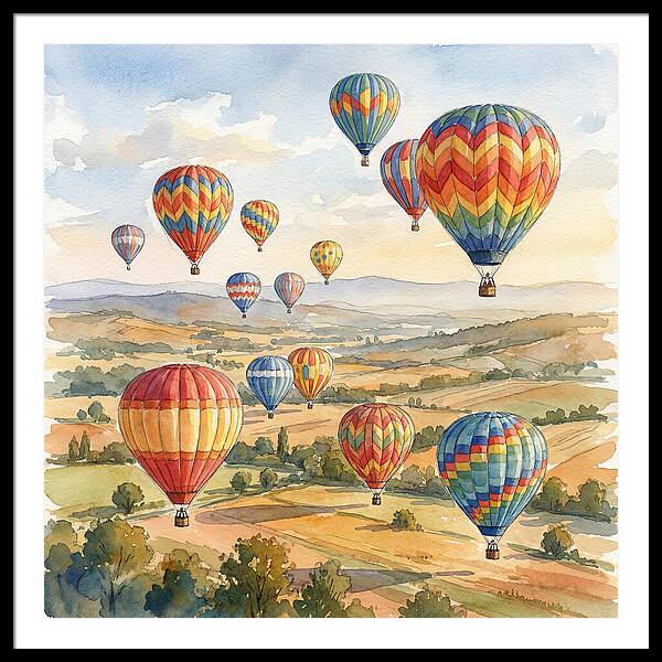 Vibrant Hot Air Balloon Festival