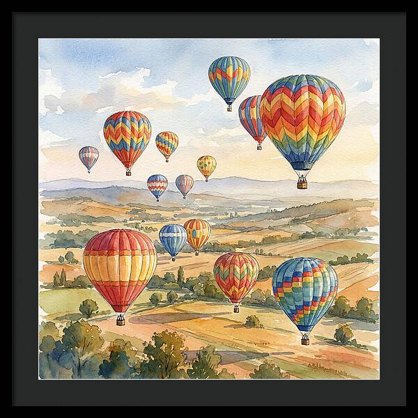 Vibrant Hot Air Balloon Festival
