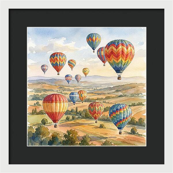 Vibrant Hot Air Balloon Festival