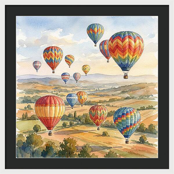 Vibrant Hot Air Balloon Festival