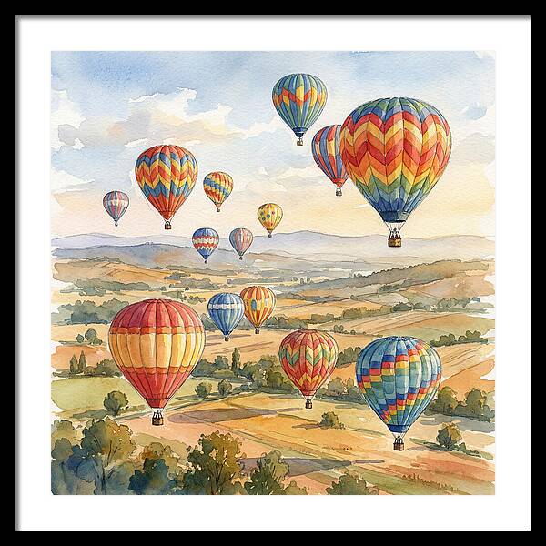 Vibrant Hot Air Balloon Festival