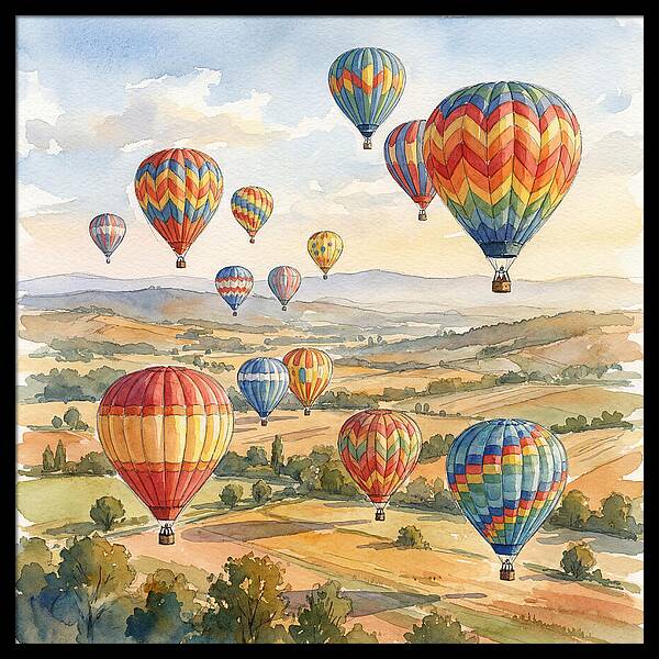Vibrant Hot Air Balloon Festival