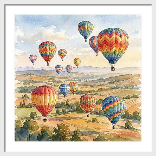 Vibrant Hot Air Balloon Festival