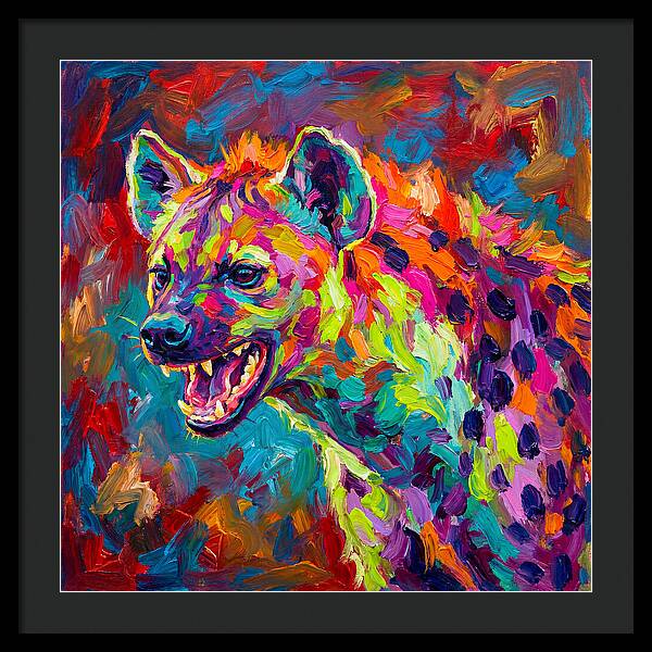 Vibrant Hyena Expressionism