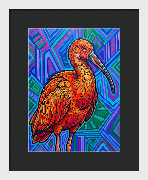 Vibrant Ibis Portrait