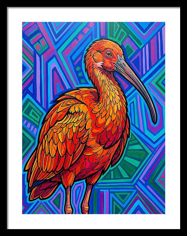Vibrant Ibis Portrait
