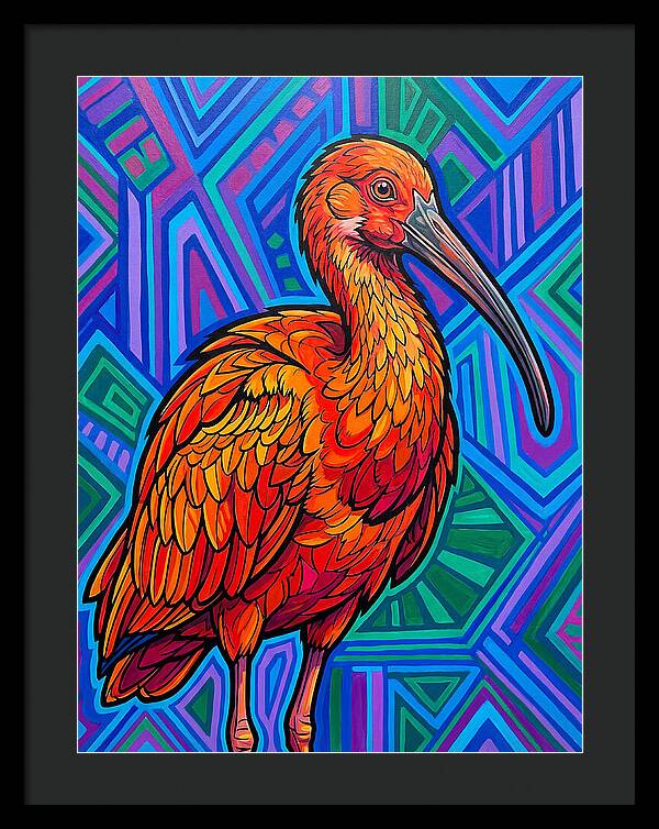 Vibrant Ibis Portrait