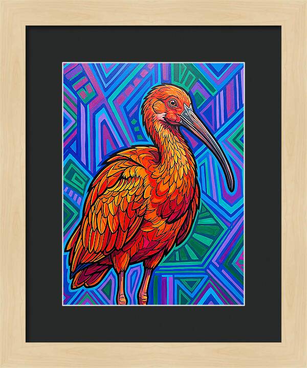 Vibrant Ibis Portrait