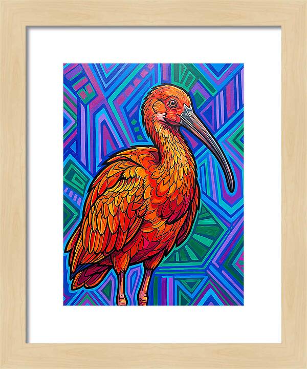 Vibrant Ibis Portrait