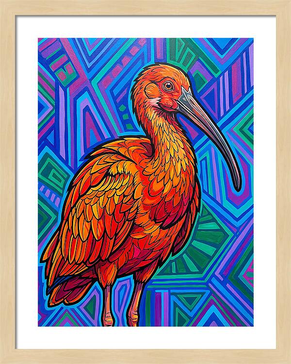 Vibrant Ibis Portrait