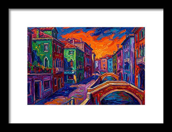 Vibrant Italian Canal Scene