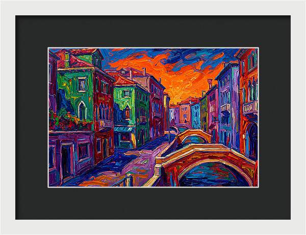 Vibrant Italian Canal Scene