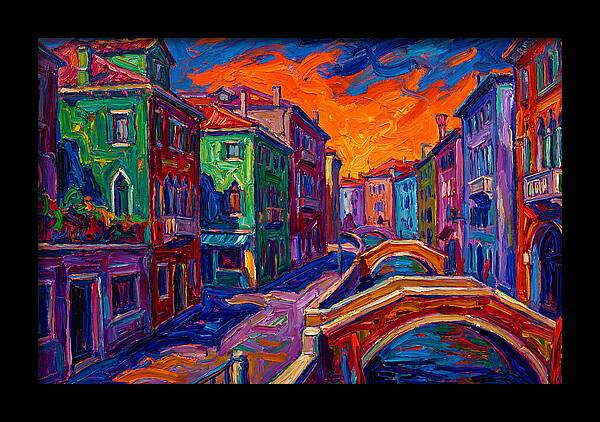 Vibrant Italian Canal Scene