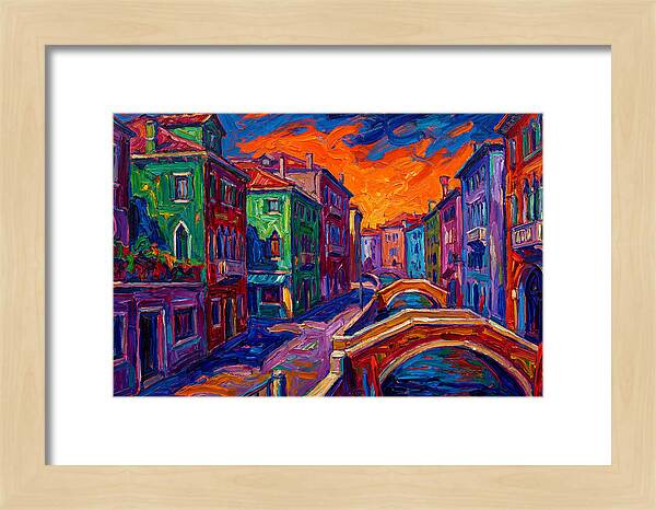 Vibrant Italian Canal Scene