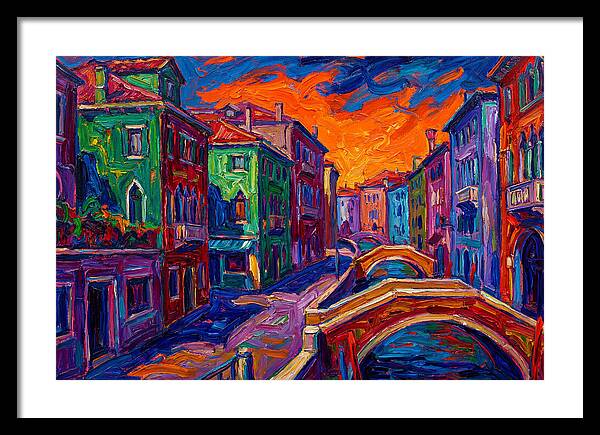 Vibrant Italian Canal Scene