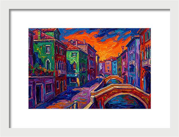 Vibrant Italian Canal Scene