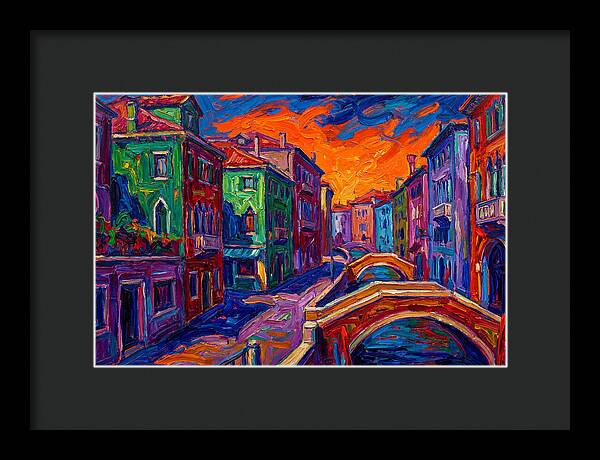 Vibrant Italian Canal Scene