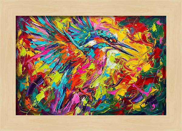 Vibrant Kingfisher In Motion