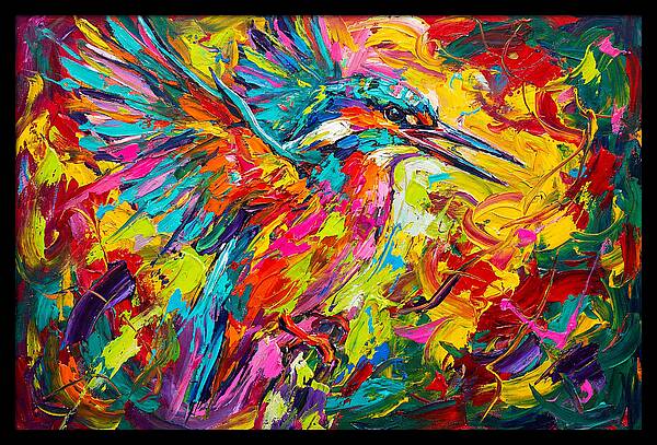 Vibrant Kingfisher In Motion