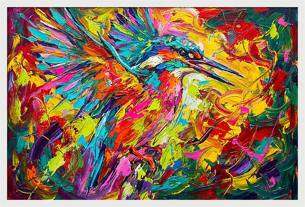 Vibrant Kingfisher In Motion
