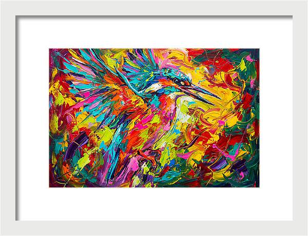 Vibrant Kingfisher In Motion