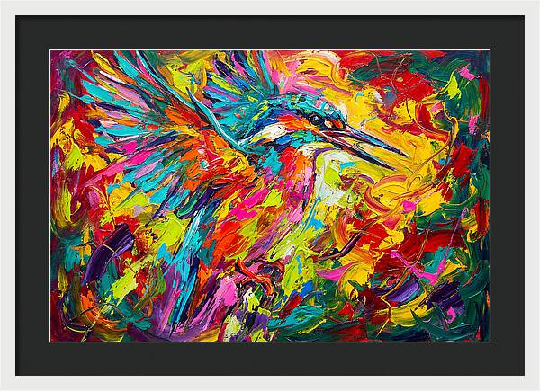 Vibrant Kingfisher In Motion