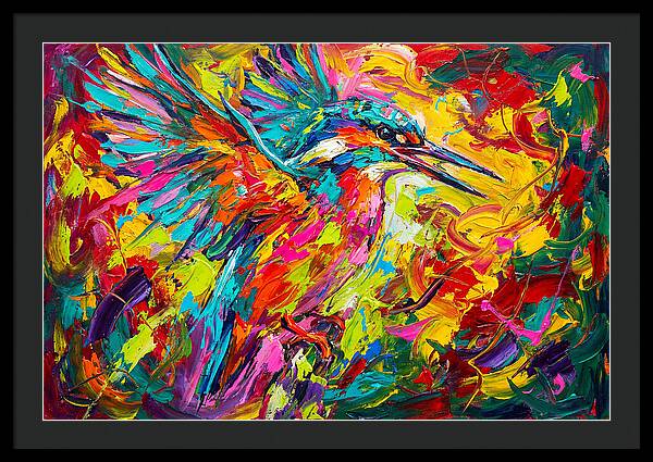 Vibrant Kingfisher In Motion