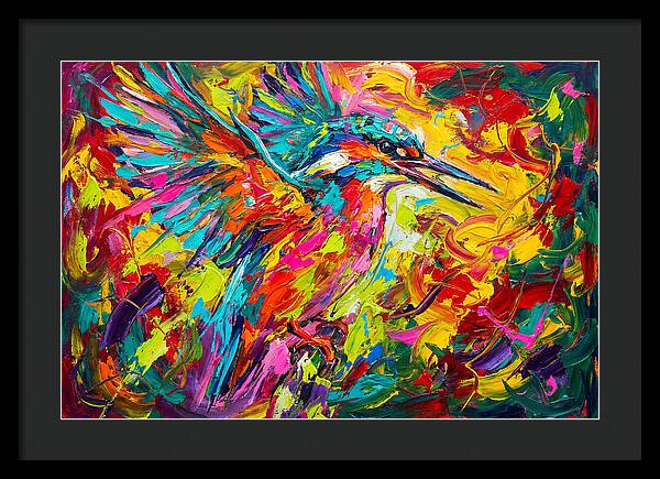 Vibrant Kingfisher In Motion