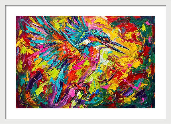 Vibrant Kingfisher In Motion