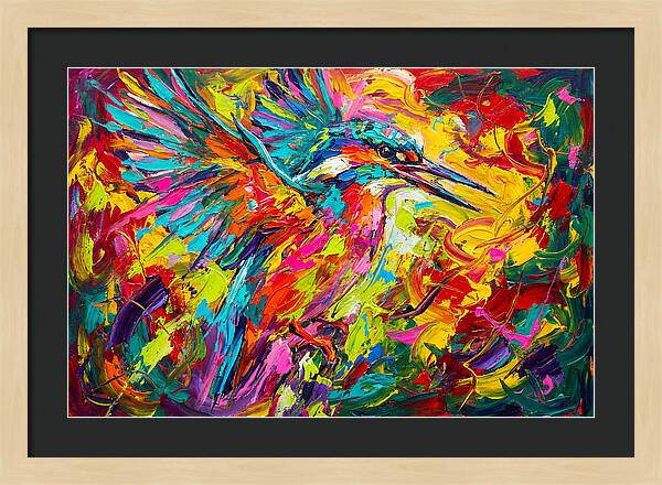 Vibrant Kingfisher In Motion