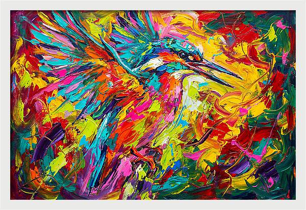 Vibrant Kingfisher In Motion