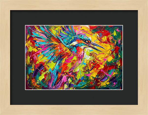 Vibrant Kingfisher In Motion