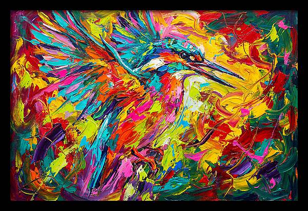 Vibrant Kingfisher In Motion