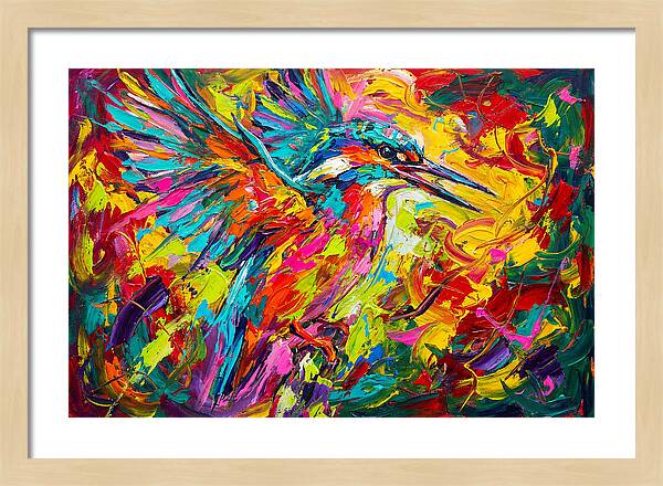 Vibrant Kingfisher In Motion