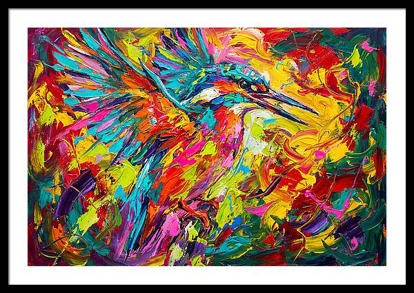 Vibrant Kingfisher In Motion