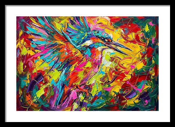 Vibrant Kingfisher In Motion