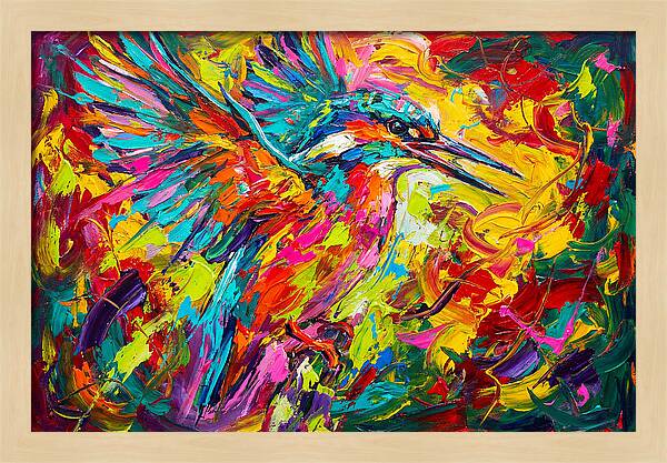 Vibrant Kingfisher In Motion