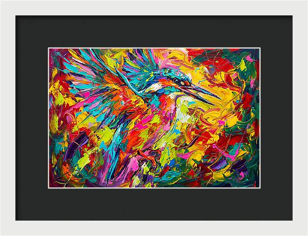 Vibrant Kingfisher In Motion