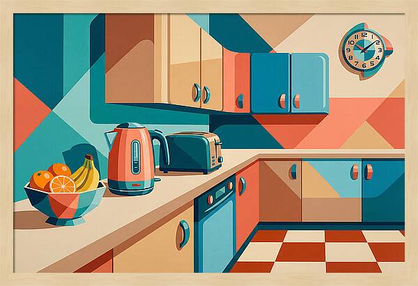 Vibrant Kitchen Scene