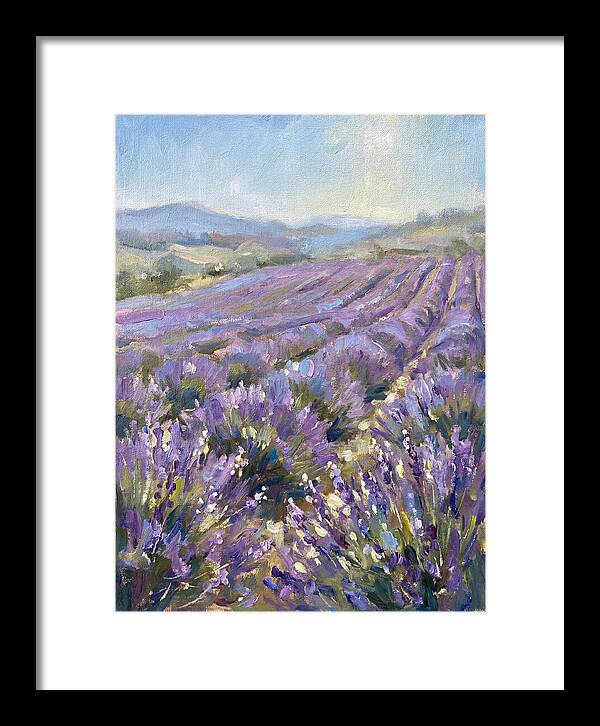 Vibrant Lavender Landscape