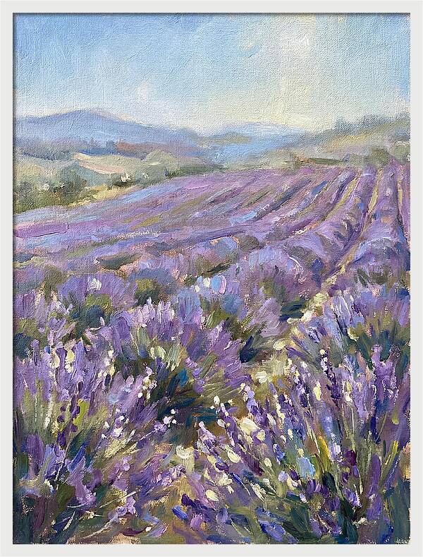 Vibrant Lavender Landscape