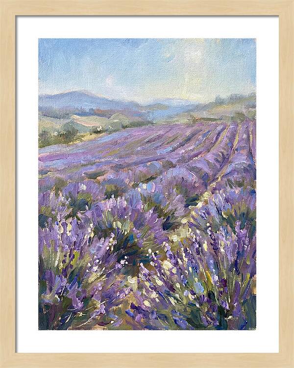 Vibrant Lavender Landscape