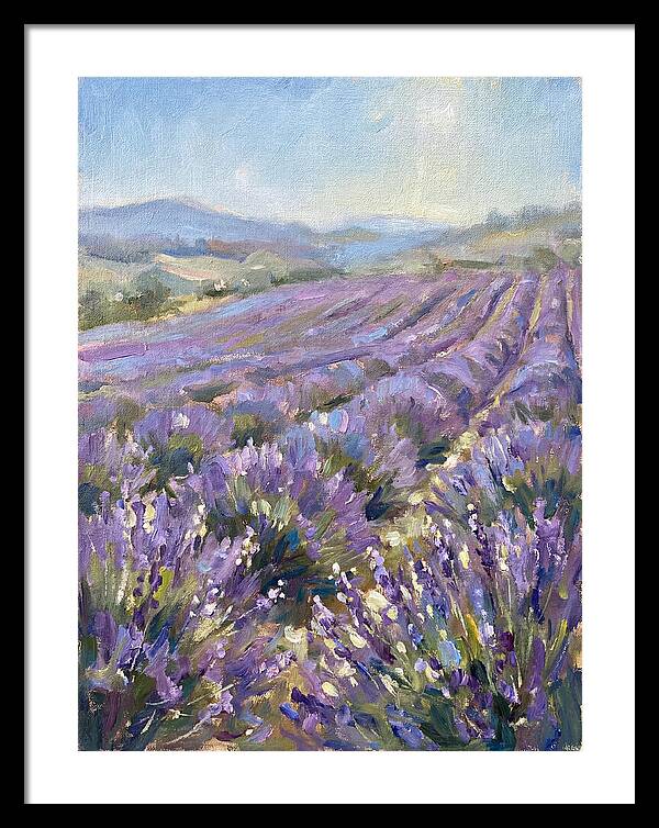 Vibrant Lavender Landscape