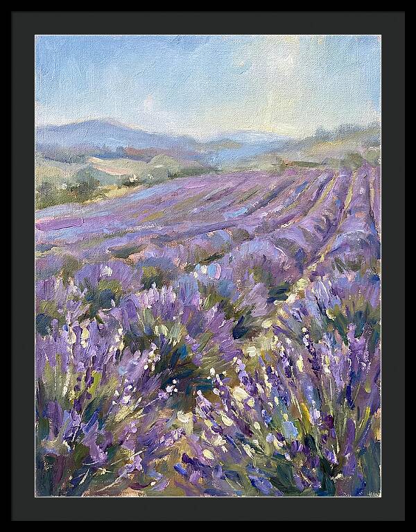 Vibrant Lavender Landscape