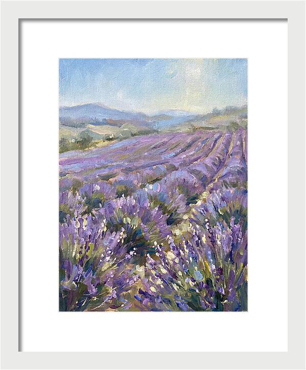 Vibrant Lavender Landscape